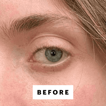 Annie Blackman before applying Tarte's Tartelette XL Tubing Mascara